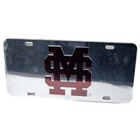 M over S Silver Mirrored Tag