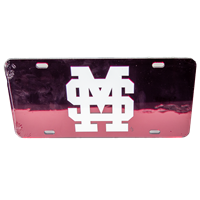M over S Maroon Mirrored Tag