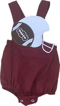 Magnolia Steel Boy Overall with Football & Helmet