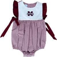 Vive La Fete Infant Embroidered Banner M Gingham Bubble