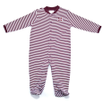 Creative Knitwear Infant MState Striped Footed Romper