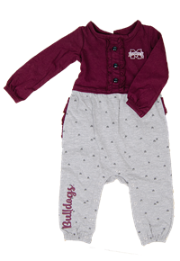 Colosseum Christmas Star Bulldogs Romper