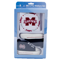Fanatic Infant Mississippi State Shoes and Bib Set