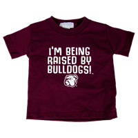 Third Street I'm Being Raised by Bulldogs Short Sleeve Infant Tee