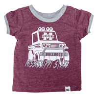 Colosseum Infant Banner Bulldogs Flap Jeep Short Sleeve Tee