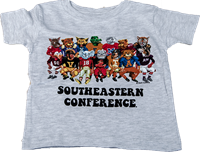 Rabbit Skins Infant Southeastern Conference with Mascots Tee