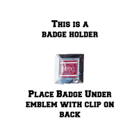 Banner M with Stripes Badge Holder