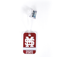 Color Shock M over S Mississippi State Acrylic Luggage Tag
