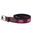 Jardine Canvas Ribbon Mstate Leather Tip Belt Gold Buckle