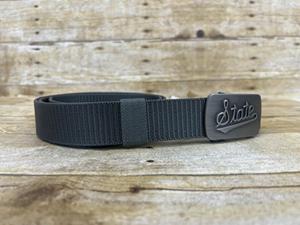 Zeppelin State Script Adjustable Nylon Belt