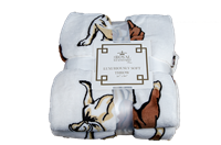 Bulldogs All Over Throw Blanket