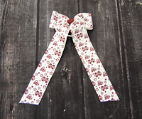 Devinve Creations Bulldog Banner M Hairbow w/ Streamers