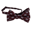 Eagle's Wings Maroon with White  Banner M Bow tie