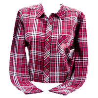 Plaid Flannel Banner M Long Sleeve Button Down
