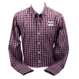 Cutter And Buck Discovery Plaid Banner M Long Sleeve Button- Down