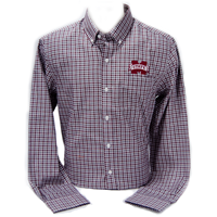 Cutter And Buck Lakewood Check Banner M Long Sleeve Button Down