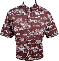 Reyn Spooner Hail State & Cowbells Island Pattern Button-Down