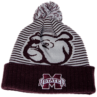 Banner M Stripe Bulldog Beanie