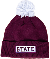 Adidas State Patch Beanie with Pom Pom