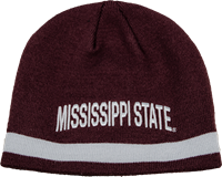 Adidas Cuffless Stripe Mississippi State Beanie