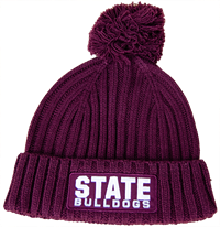 Adidas State Bulldogs Beanie with Pom Pom