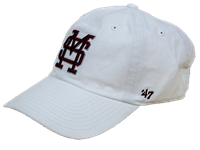 47 Brand M over S White Baseball Cap