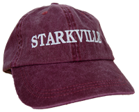 Starkville Front Stripe Baseball Cap with Buckle Adjustment