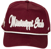 47 Brand Mississippi State Script Hitch Rope Cap