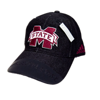 Adidas Banner M Heather Smooth Bill Mississippi State On Bill Adjustable Cap