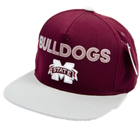 Adidas Bulldogs Raised Letters Grey Flat Bill Hat