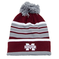Logofit Striped Banner M Pom Pom Cuffed Beanie