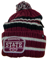 47 Brand Multicolor M ST Banner M Patch Knit Beanie with Pom