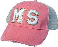 MS Stitched Glitter Trucker Cap