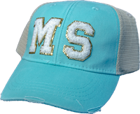 MS Stitched Glitter Trucker Cap