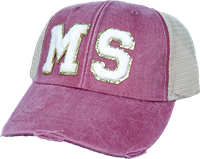 MS Stitched Glitter Trucker Cap