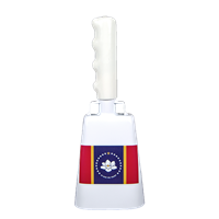 Mississippi Flag Medium Bully Bell Cowbell