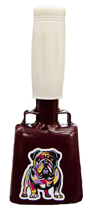 Multicolor Bulldog Small Cowbell