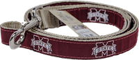 Zep-Pro Maroon Banner M Ribbon 4' Dog Leash