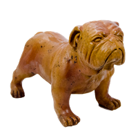 Single Color Standing Bulldog 7.5" Figurine