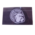 3' x 5' Bulldog Face Maroon Flag