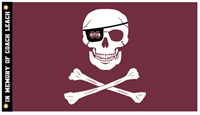 In Memory of Coach Leach Pirate 3x5 Flag