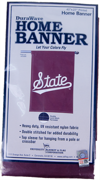 DuraWave 40"X27" State Script Home Banner