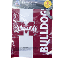 Vertical Stripe Bulldogs Banner M Stitched Garden Flag