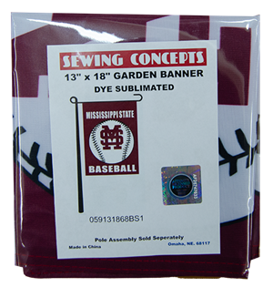 Mississippi State Baseball Garden Flag