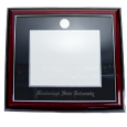 University Frames Legacy Black Cherry Silver Trim with Silver Medallion Diploma Frame