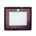 University Frames Petite Cherry Wood Silver Medallion Maroon Matte Diploma Frames