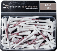 40 Pack White Watermark Golf Tees