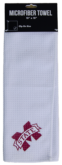 15 x 15 Waffle Pattern Microfiber Golf Towel