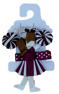 Childrens Cheerleader Hair Clip