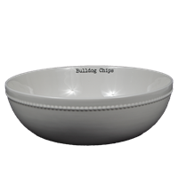 Ceramic Bulldog Chips Home Bowl